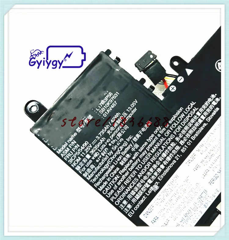 GYIYGY 3 сотового 42Whr ноутбук Батарея для lenovo Thinkpad 11e-20LQ Батарея 01AV487 L17L3P54 01AV486 01AV487 SB10K97630 l17m3p56