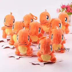 Flareon Charmander Чаризард плюшевые подвески Kawaii Плюшевые животных мягкие игрушки куклы 10 шт./лот