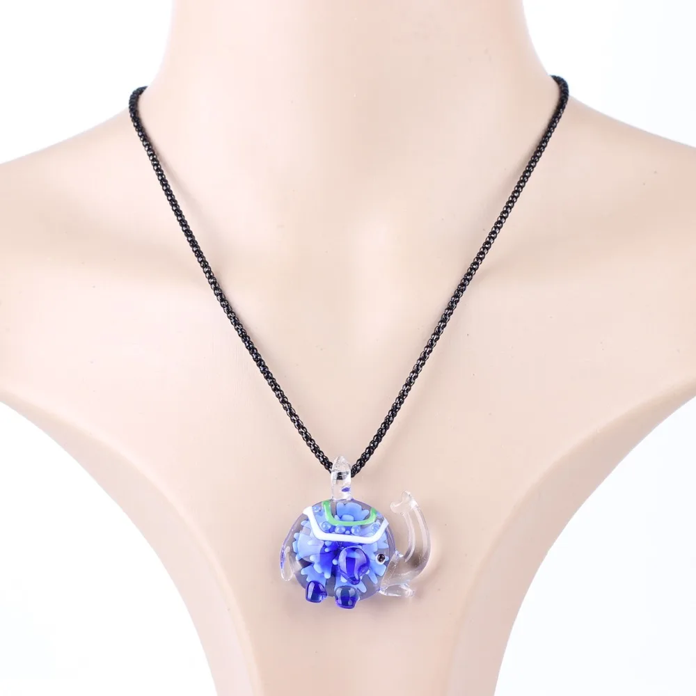 Ожерелье из муранского стекла с глянцевым покрытием в виде слона|fashion jewelry|jewelry
