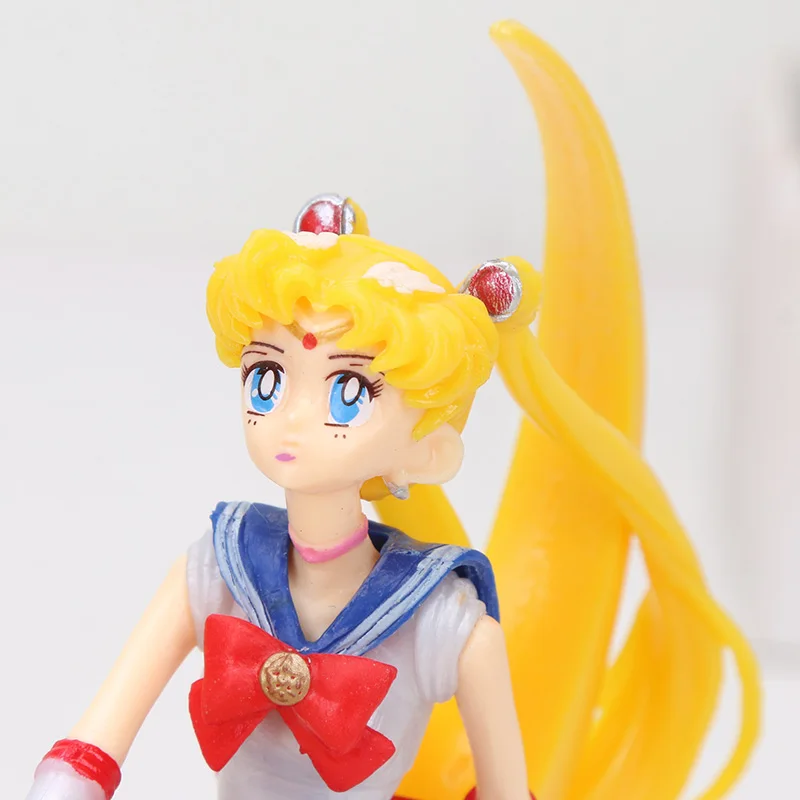 15 см аниме Сейлор Мун Tsukino Usagi фигурка игрушка крылья украшение торта