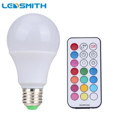 E27 светодиодная лампа RGBW цветная диммируемая лампа с пультом дистанционного управления для дома, школы, модного кофейного магазина, выставок, библиотеки