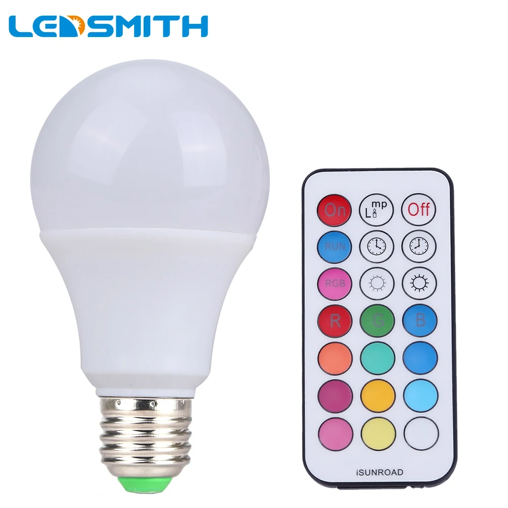 

E27 RGBW LED Bulb Color Dimmable Lamp with Remote Controller for home, school, Fashion coffee shop,exhibitions,libraries