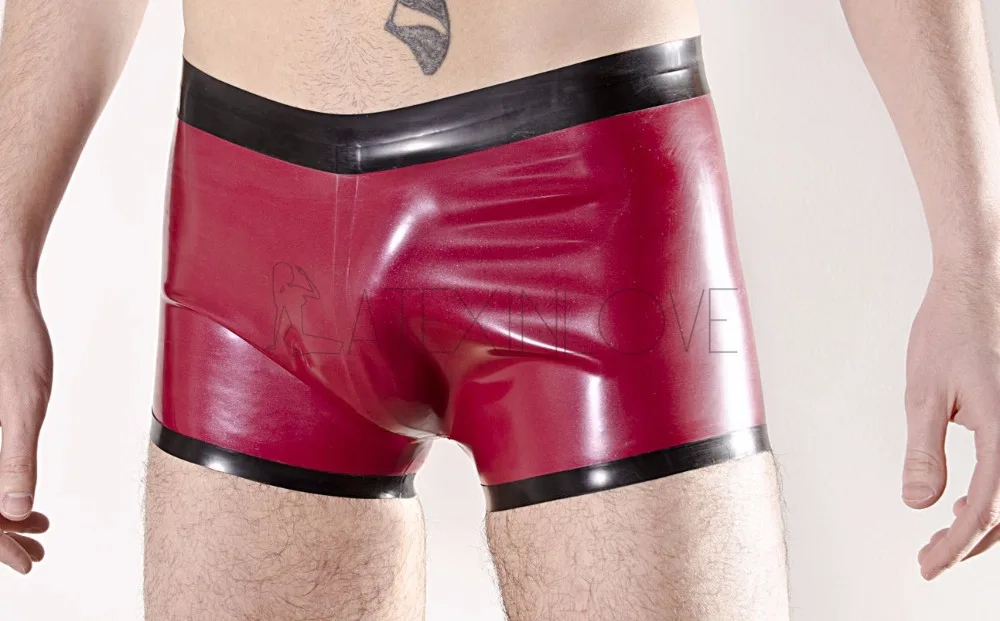 Sexy-Mens-Latex-Rubber-Shorts-Waistband-and-Edge-Trim-Customize-any-Color(4)