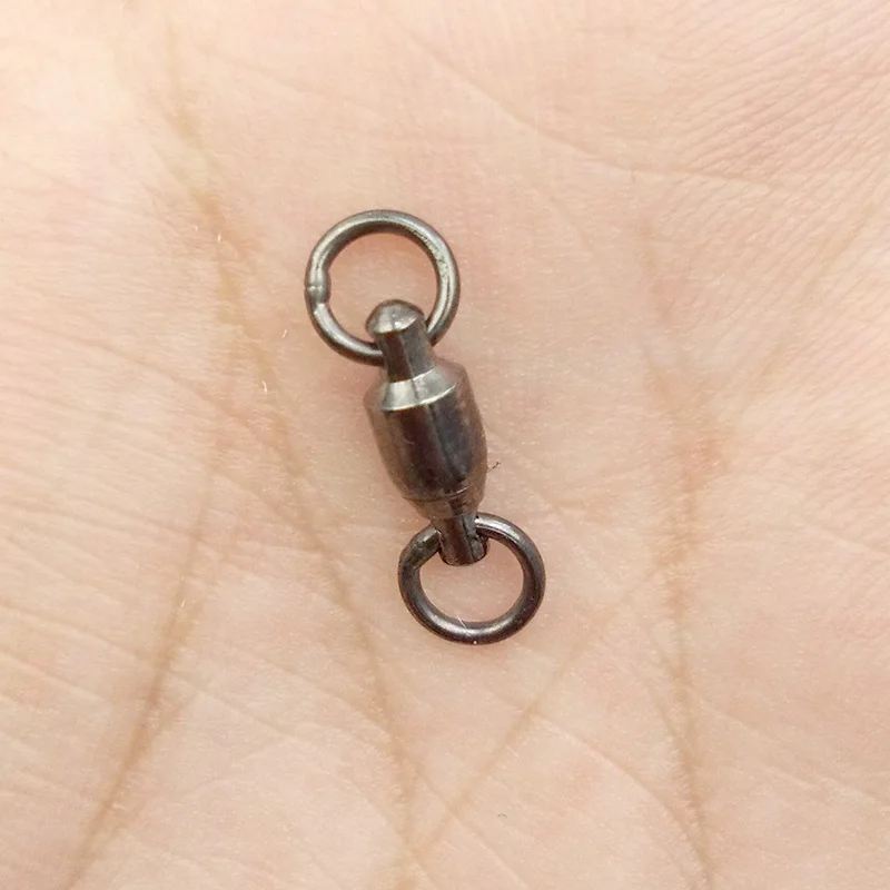20pcs Ball Bearing Fishing Swivel With Solid Ring Small Swivels Line Hook Connector Size 0|fishing swivels|fishing line hookhook connector |
