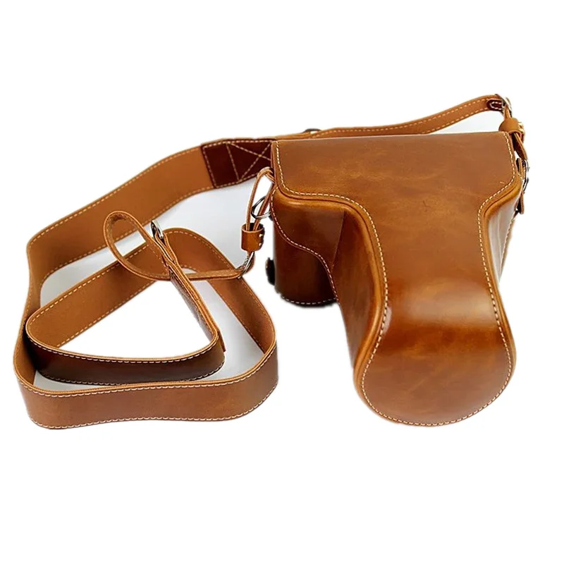 

Digital Camera Leather Case Cover For Fuji Fujifilm X-E1 XE1 X-E2 XE2 18-55mm Camera Case Battery Opening Charging Directly