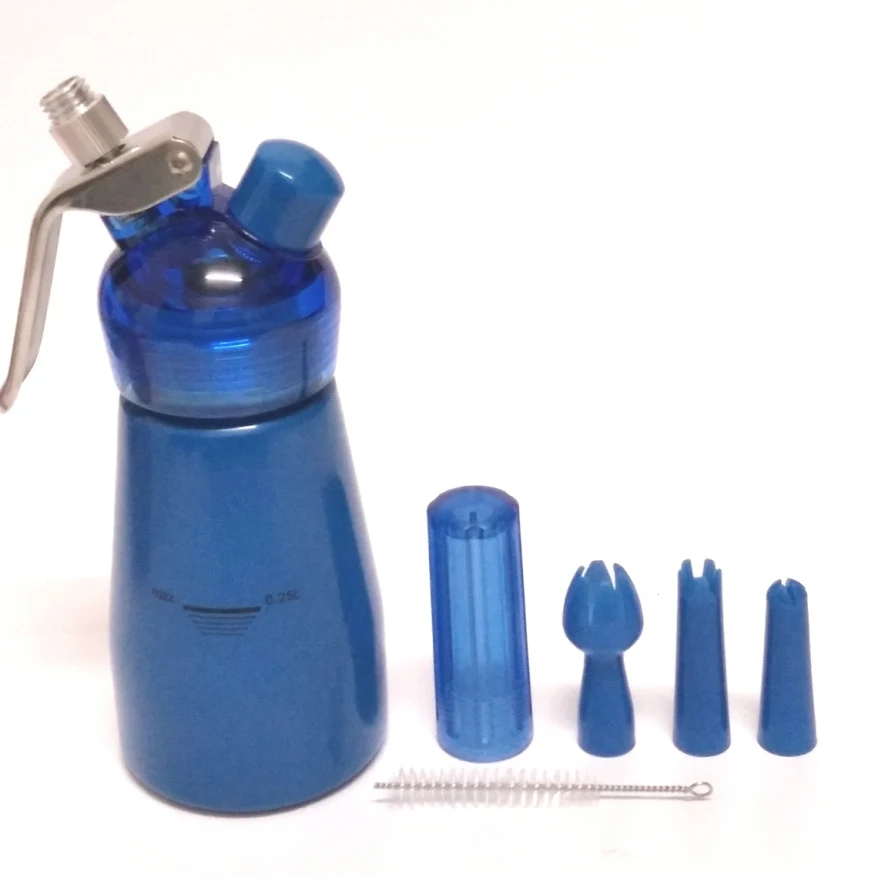 1/2 pt (0.25L) Whipped Cream Dispenser, Professional Aluminum Cream Whipper With Translucent Head(281)