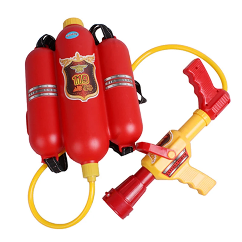 Пожарный водяной распылитель пистолет Пожарный Сэм игрушка высокого давления с рюкзаком игрушки на открытом воздухе