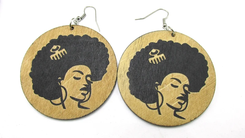 Бесплатная доставка! Деревянные серьги для волос 5 дизайнов|wooden earrings|afro comb
