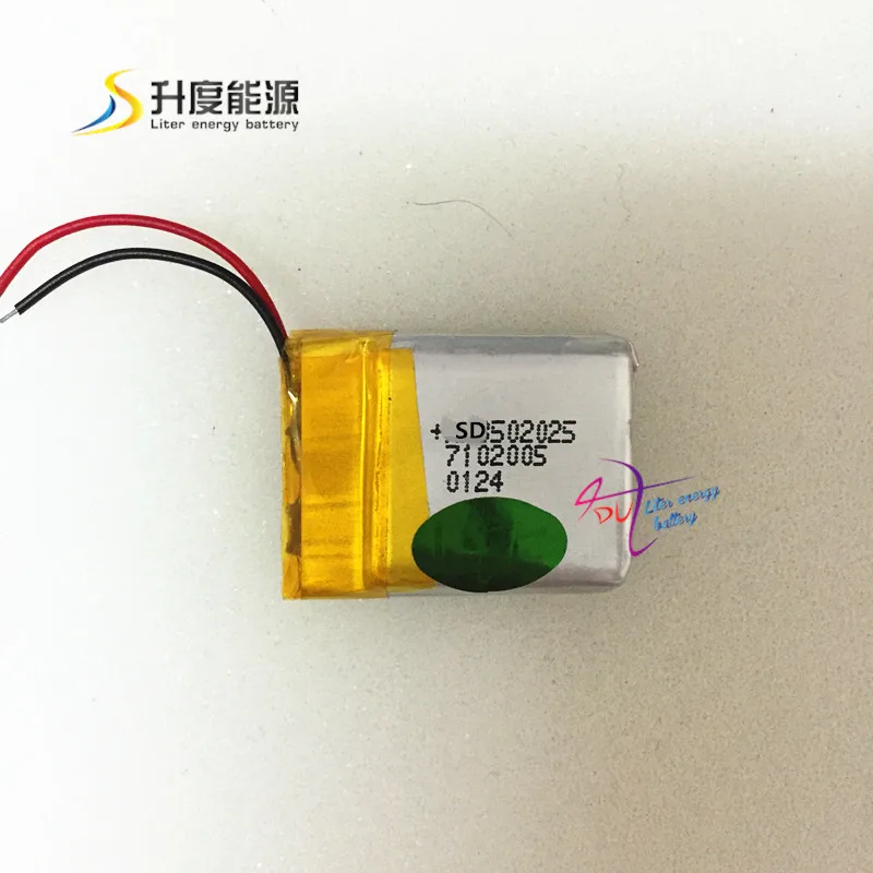 Планшетный аккумулятор SD 502025 052025 перезаряжаемый 3,7 v 200mah литий-полимерный аккумулятор с CE MSDS Rohs