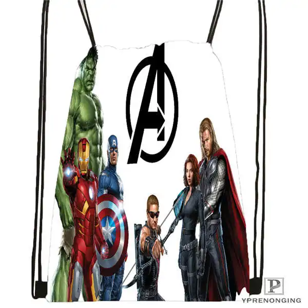 Customengers_age_ofultriondrawstring рюкзак сумка для мужчины женщины милый рюкзак дети ранец(черная спина) 31x40 см#20180611-03-147 - Цвет: Drawstring Backpack