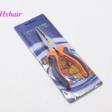 10 шт. № 3 Multi-Функция плоскогубцы выдвижения волос/прямой головкой с зубами и отверстия/ инструменты волос