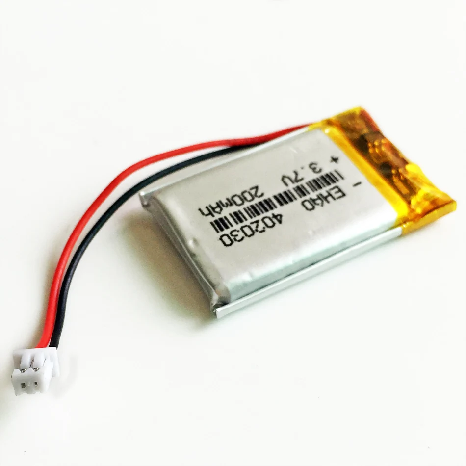 402030 3 7v 200mah lipo jst 1 25mm 2p mp3 