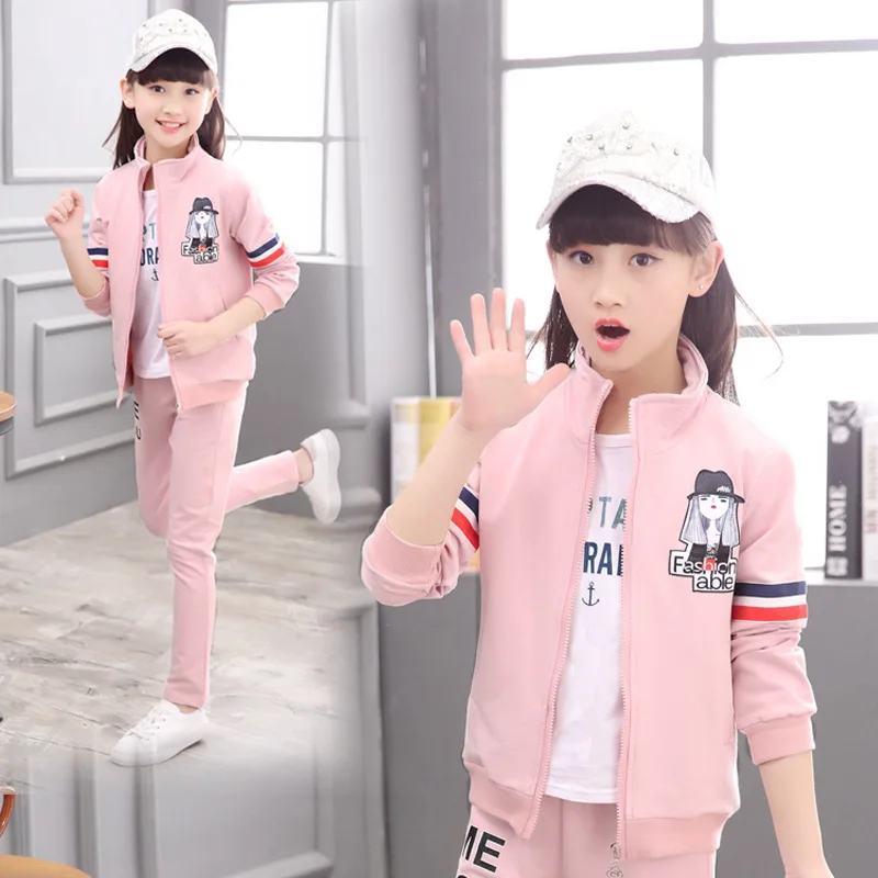 2 шт. спортивный костюм для девочек на Возраст 4 14 лет|clothes girls|children clothesgirls clothes |