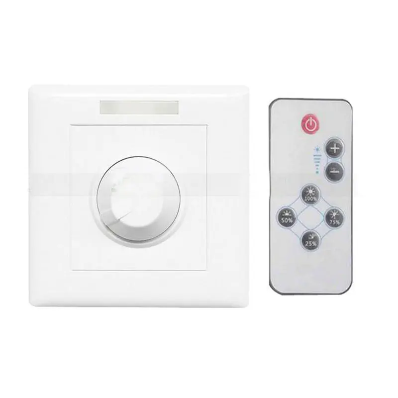 LED dimming switch panel 110V 220V 300W LED remote control back cut