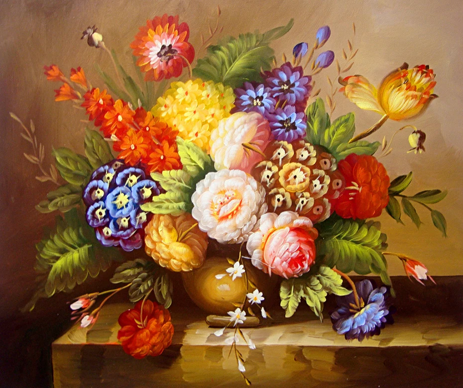 

5D DIY Diamond Painting Flowers Vase Full Square Embroidery Sale Mosaic Rhinestones for Needlework