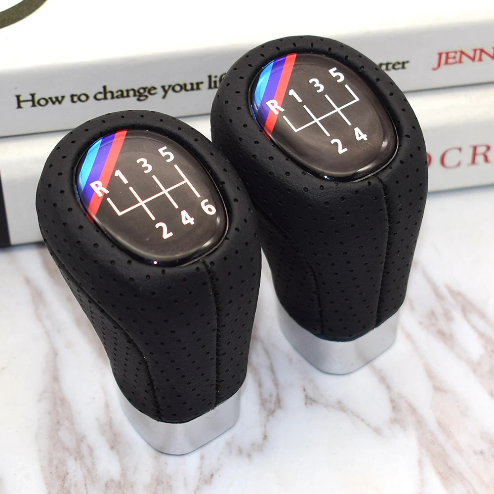 5 6 Speed Gear Shift Knob For BMW 1 3 Series E81 E82 E87 E88 E90 E91