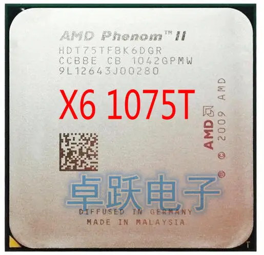 Процессор AMD Phenmon X6 1075T шестиядерный процессор 3 0 ГГц разъем AM3 бесплатная