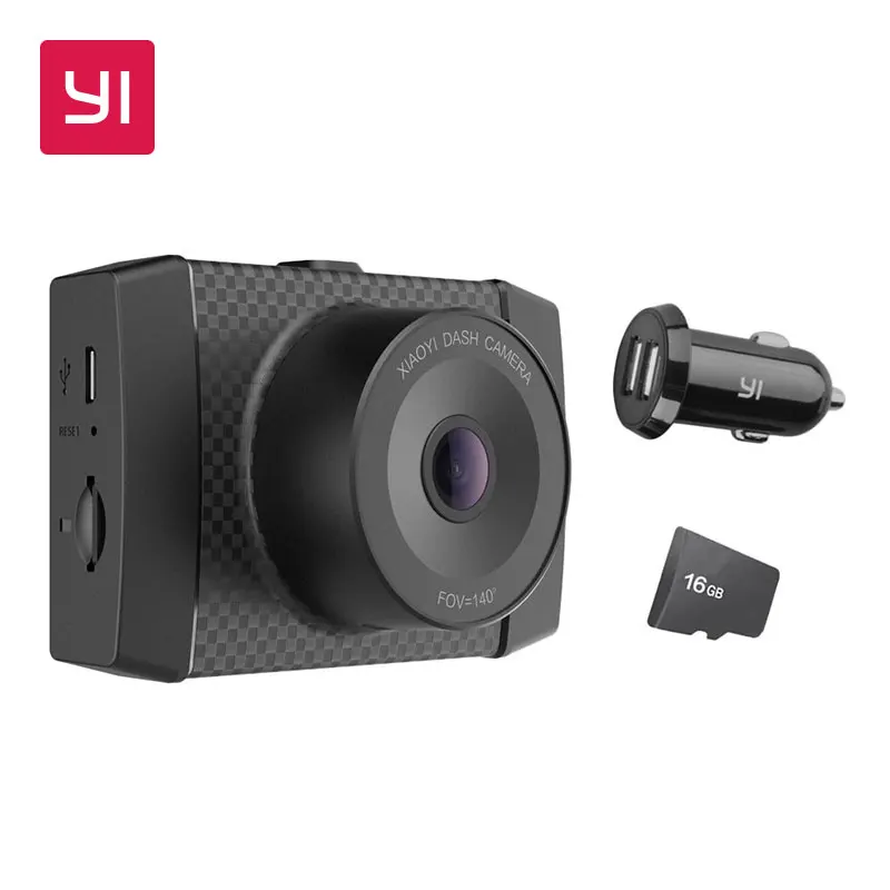 YI Ultra Dash Camera With 16G Card 2.7K Resolution A17 A7 Dual Core Chip Voice Control light sensor 2.7-inch Widescreen