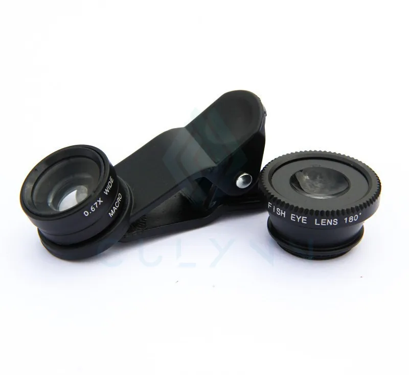 GULYNN рыбий глаз+ широкоугольный+ микро объектив камера для iphone 8X7 для huawei mate 10 для LG 3 в 1 Универсальный объектив для мобильного телефона