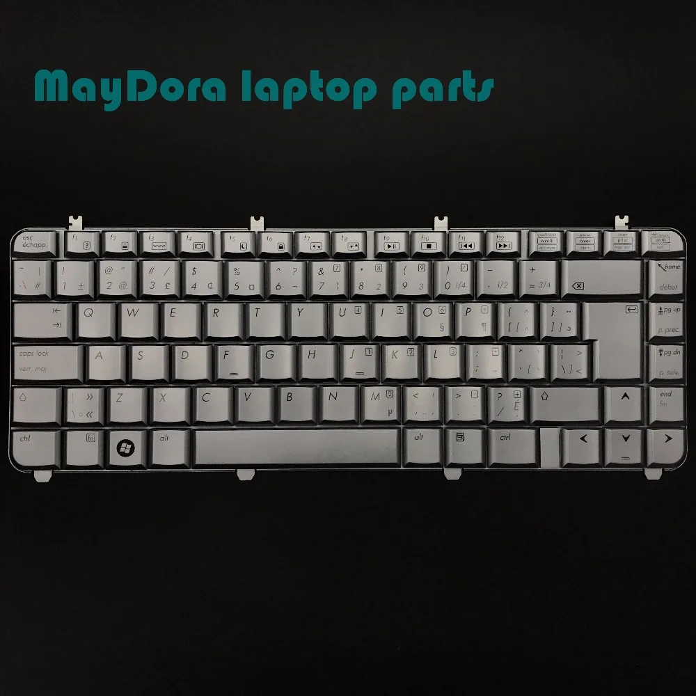Ноутбук части для hp Pavilion dv5 dv5-1000 DV5-1100 dv5t dv5z серебро может клавиатура AEQT6K00120