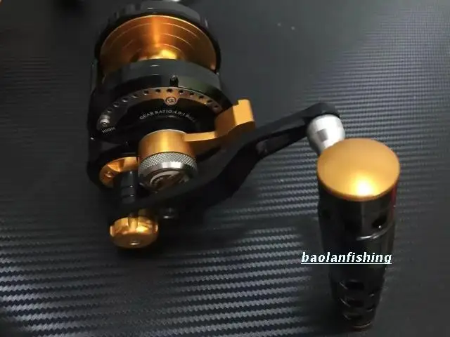 Cheap All Metal Black ST600ML Jigging Force Reel Jig Reels Boat Trolling Fishing Reel Sea Wheel Rustproof Casting Drum Reel