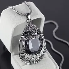 2015 Colar Jewelry Counter Highend Necklace Drop Crystal Chain Woman Long Fashion Jewelry Birthday Gift To Send His Girlfriend