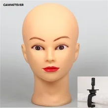 20 “Mannequin Perruque Tête Titulaire Coiffure Poupée Femelle Mannequin Tête En Plastique Tête de Mannequin Pour Perruques Avec Support Pratique