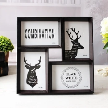 

Creative photo frame 4 6 inch set table wall double use combination photo frame to join piece photo wall American style