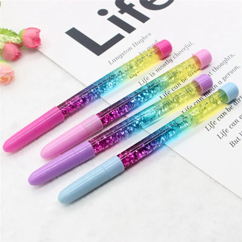 

1PC Colorful Magic Wand Fairy Pens Sequins Liquid Quicksand Gel Ink Pen Stationery Gift School Office Supplies
