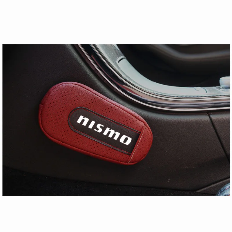 Стильная и удобная подушка для ног, наколенник, подлокотник, Накладка для салона автомобиля, аксессуары для Nissan Qashqai Xtrail, пинает Micra Nismo
