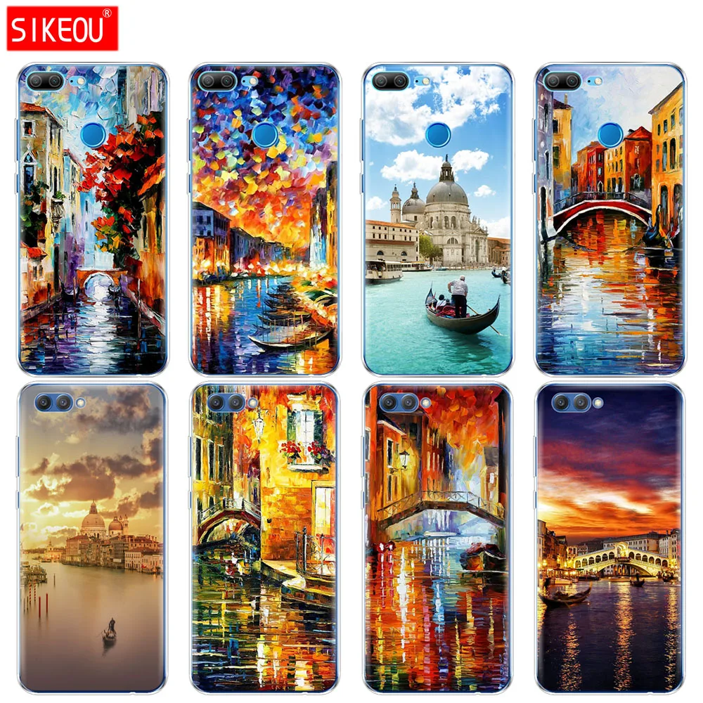 

Silicone Cover phone Case for Huawei Honor 10 V10 3c 4C 5c 5x 4A 6A 6C pro 6X 7X 6 7 8 9 LITE Italy night venice landscape