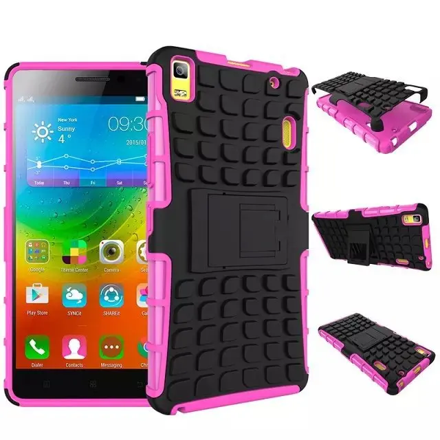 Pour Lenovo A7000 Couverture Hybride Robuste Impact Caoutchouc Mat Robot Dur Lourd Case Armor Livraison Gratuite Dans De Sur