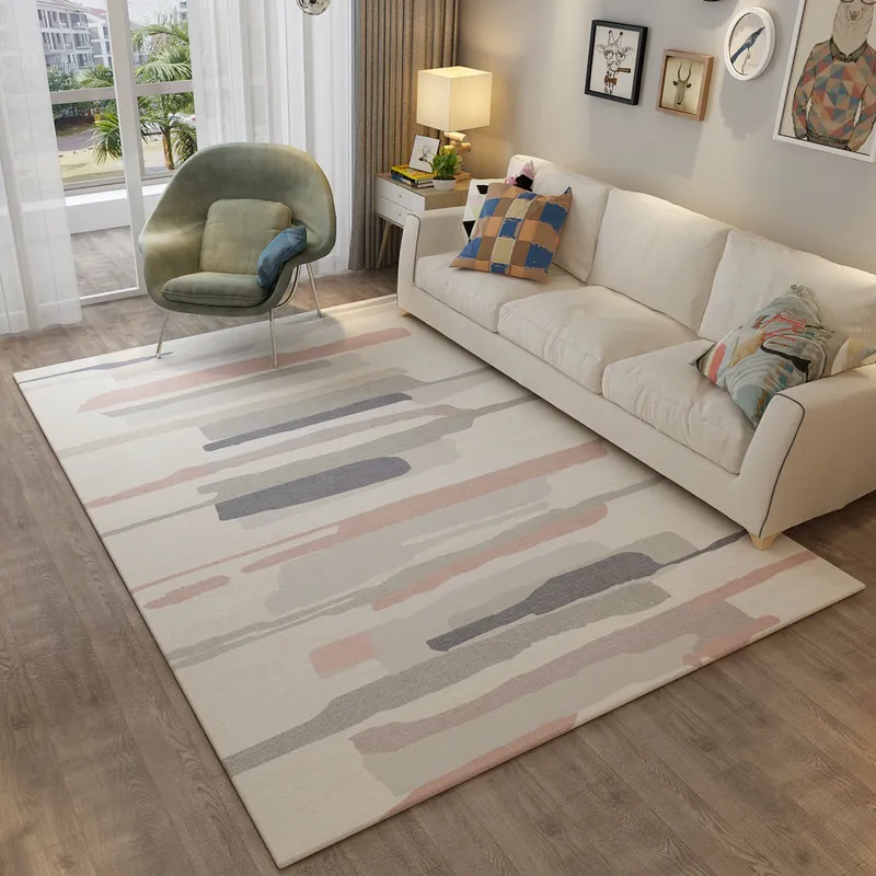 Геометрический простой ковер, домашние ковры для гостиной, мягкие коврики для спальни, дивана, журнального столика, коврик для учебы, детские коврики - Цвет: K-86