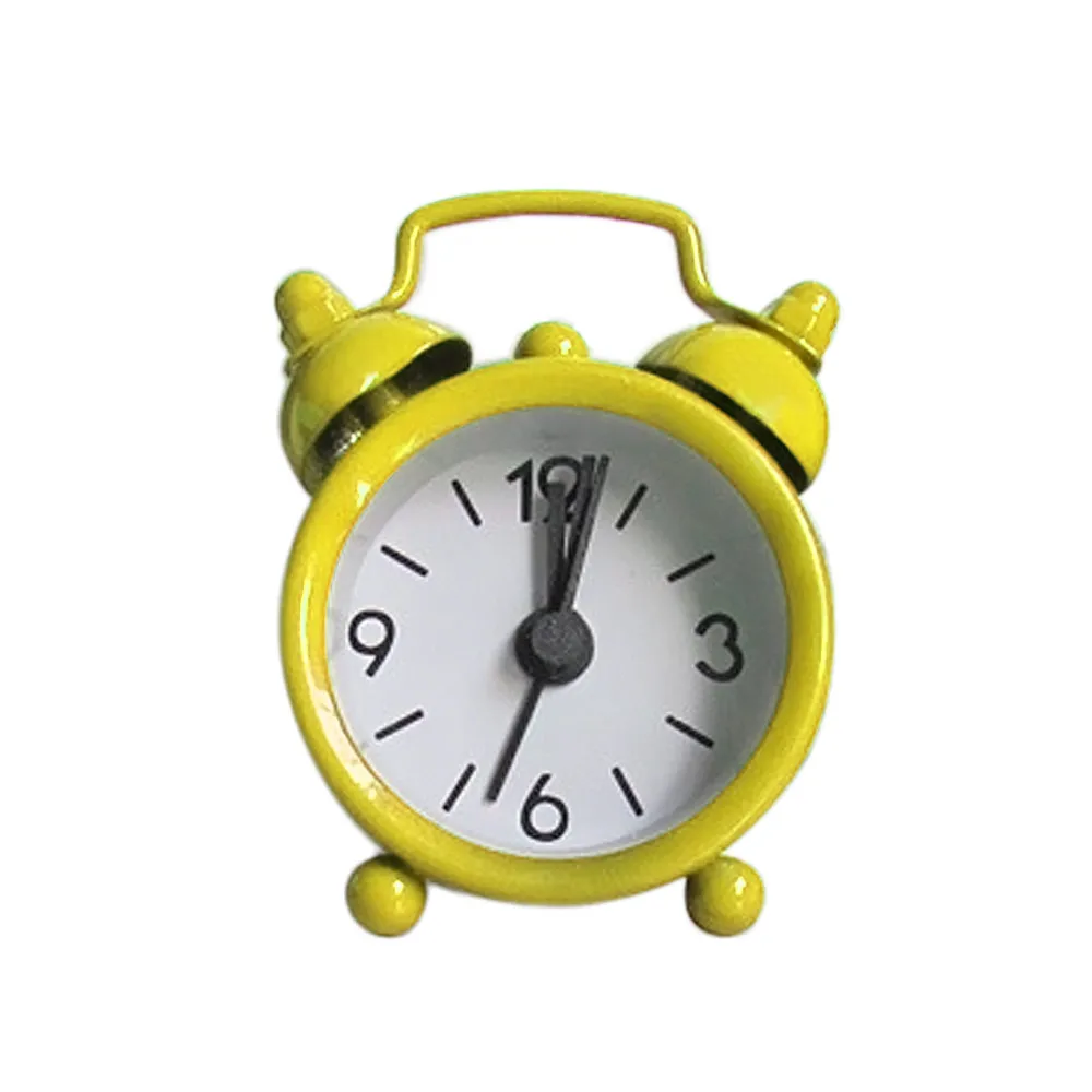 High Quality Mini Metal Small Alarm Clock Fashion Student Electronic Clock US