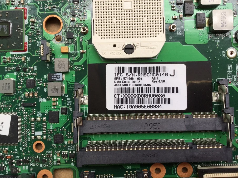 Материнская плата для ноутбука HP PROBOOK 574506 S 4515S DDR2 видеочип 4416 216 0728020 001|laptop