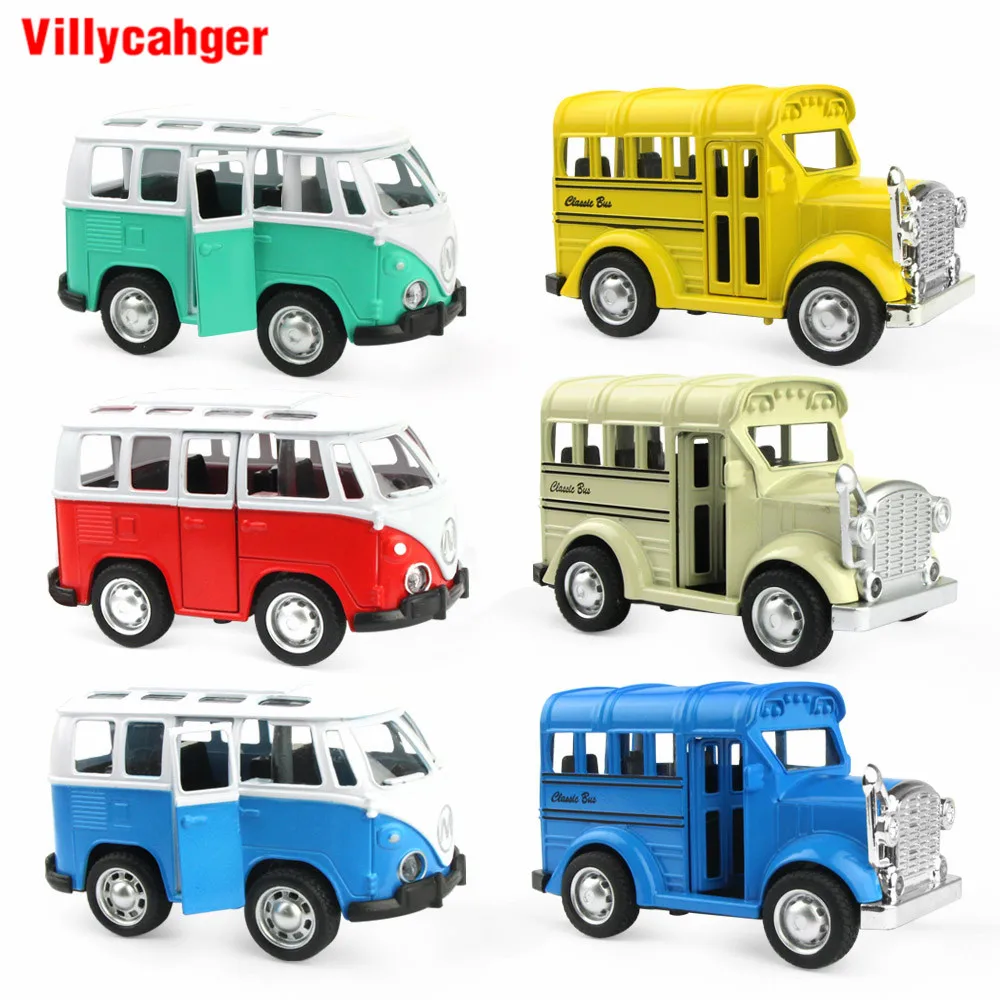 

1 Pcs 1:36 Car Toy Alloy Pull Back Diecast Model Toy Car Bus School Bus Vehicle Toys for Boys Children Birthday Christmas Gift