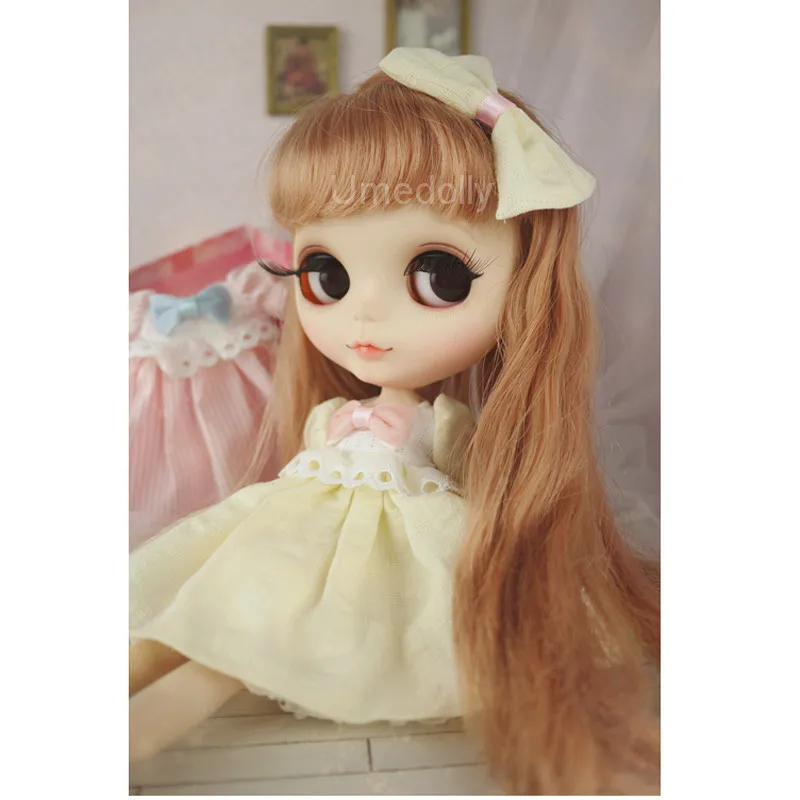 1 шт. милые 1/6 BJD платье в полоску для кукол Blyth одежда аксессуары