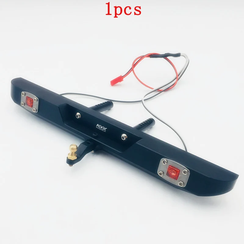 

1pcs Metal Rear Bumper Bracket TRX-4 90046 CNC Aluminum Rear Anti-collision Bar w/ Trailer Hook and Light for RC Crawler Car