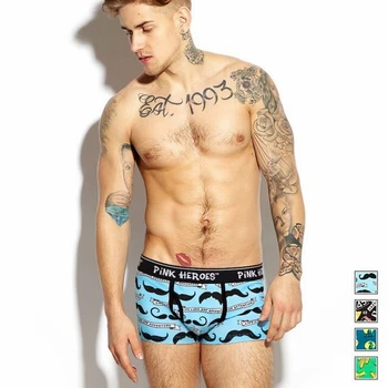 

Underpants Roller Defence Fade Cartoon Pattern Man Straight Angle Pants underwear boxershorts men male panties
