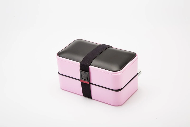 ONEUP Ланч-бокс PP/Silicone 1200 мл bento box с столовыми приборами экологически чистый BPA бесплатно здоровый портативный контейнер для хранения еды - Цвет: Розовый