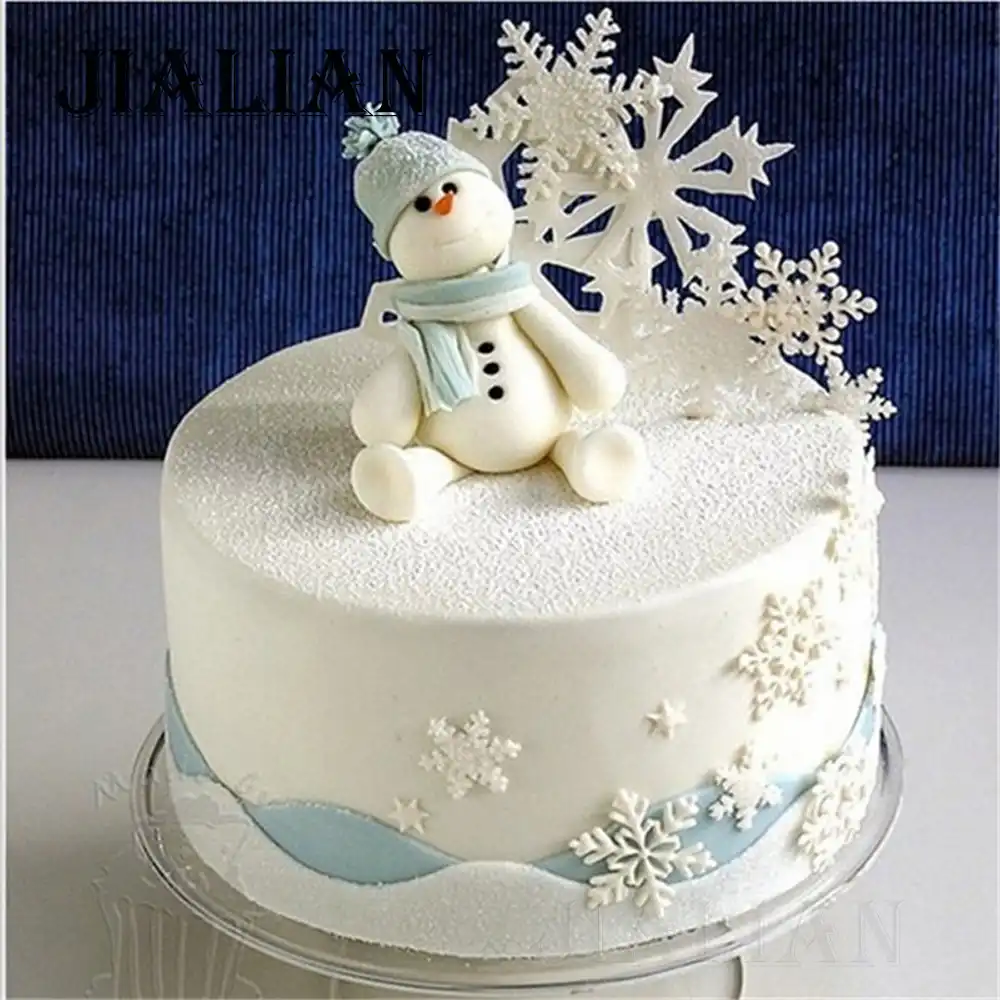 Christmas Cake Baking Tools Beautiful Snowflake Cake Decoration