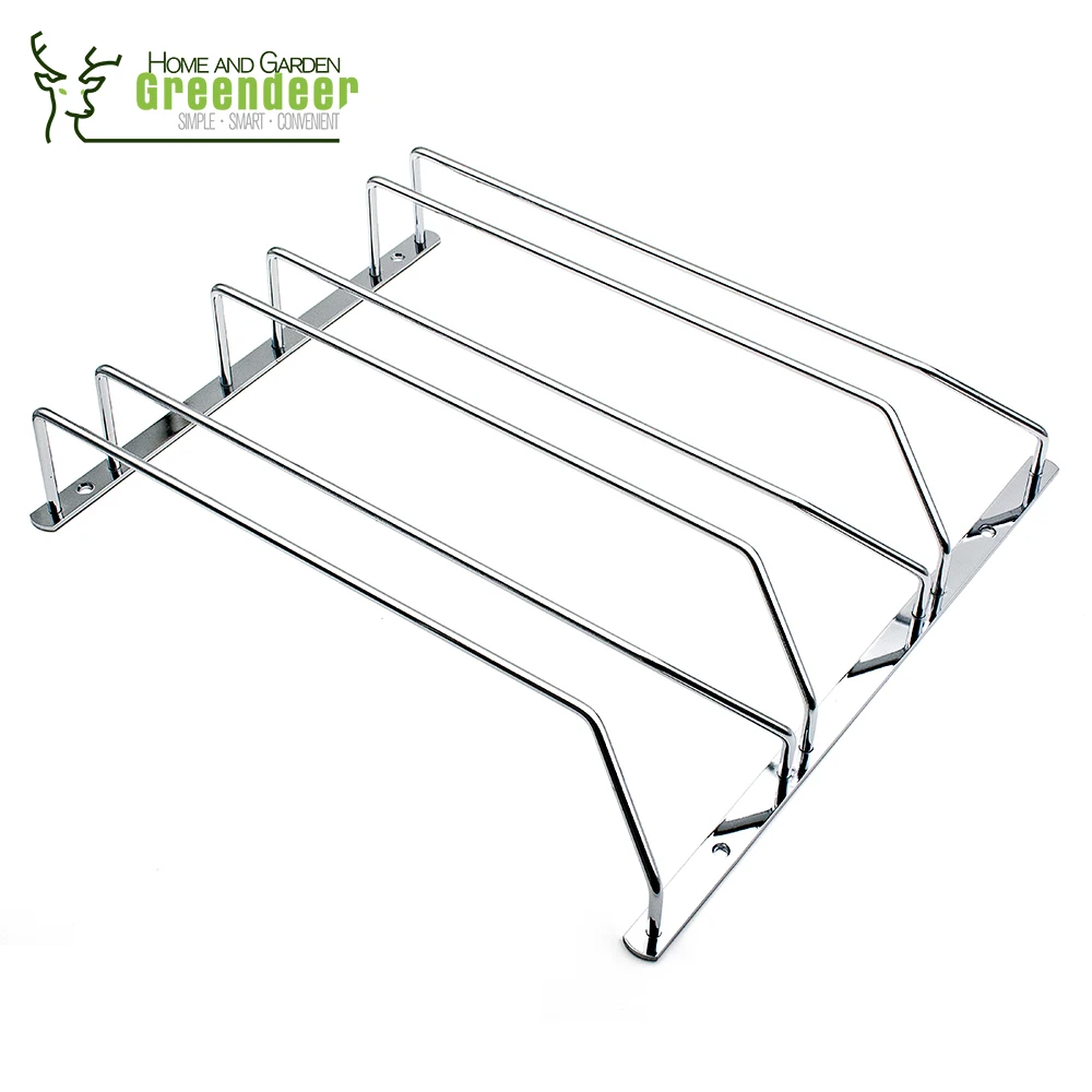 Stainless Steel Wine Glass Hanging Racks Under Stemware Glass