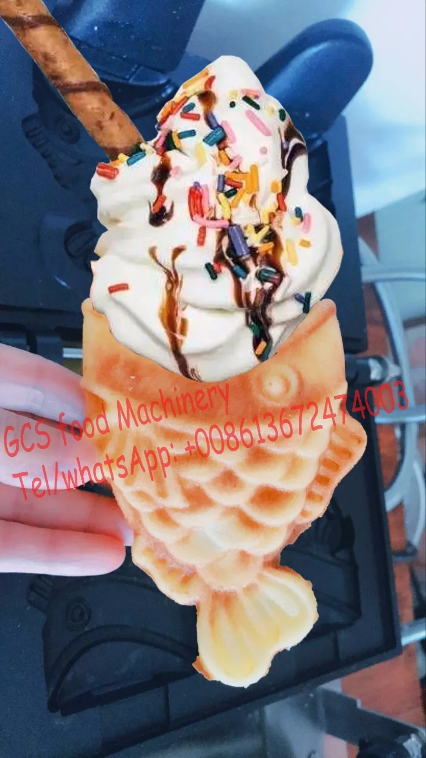 Free shipping Electric Korean style Taiyaki machine with open mouth Ice cream Taiyaki maker/ fish cone waffle maker Free shipping Electric Korean style Taiyaki machine with open mouth Ice cream Taiyaki maker/ fish cone waffle maker
