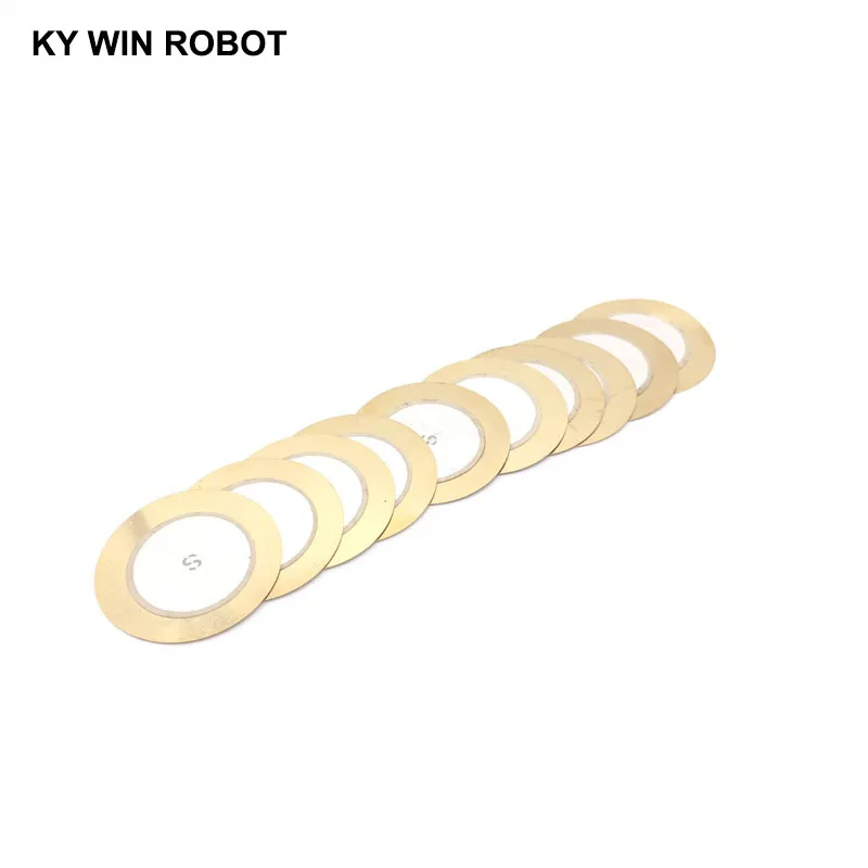 10 Pcs Piezoelectric Piezo Ceramic Wafer Plate Buzzer Loudspeaker Dia 35mm For Arduino Diy Electro