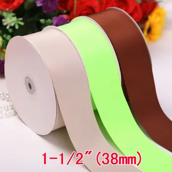 

[IuBuFiGo] 1-1/2" 38mm 100% Polyester Solid Color Petersham Ribbon Hat Ribbon Cheaper de FITA 50yard/lot
