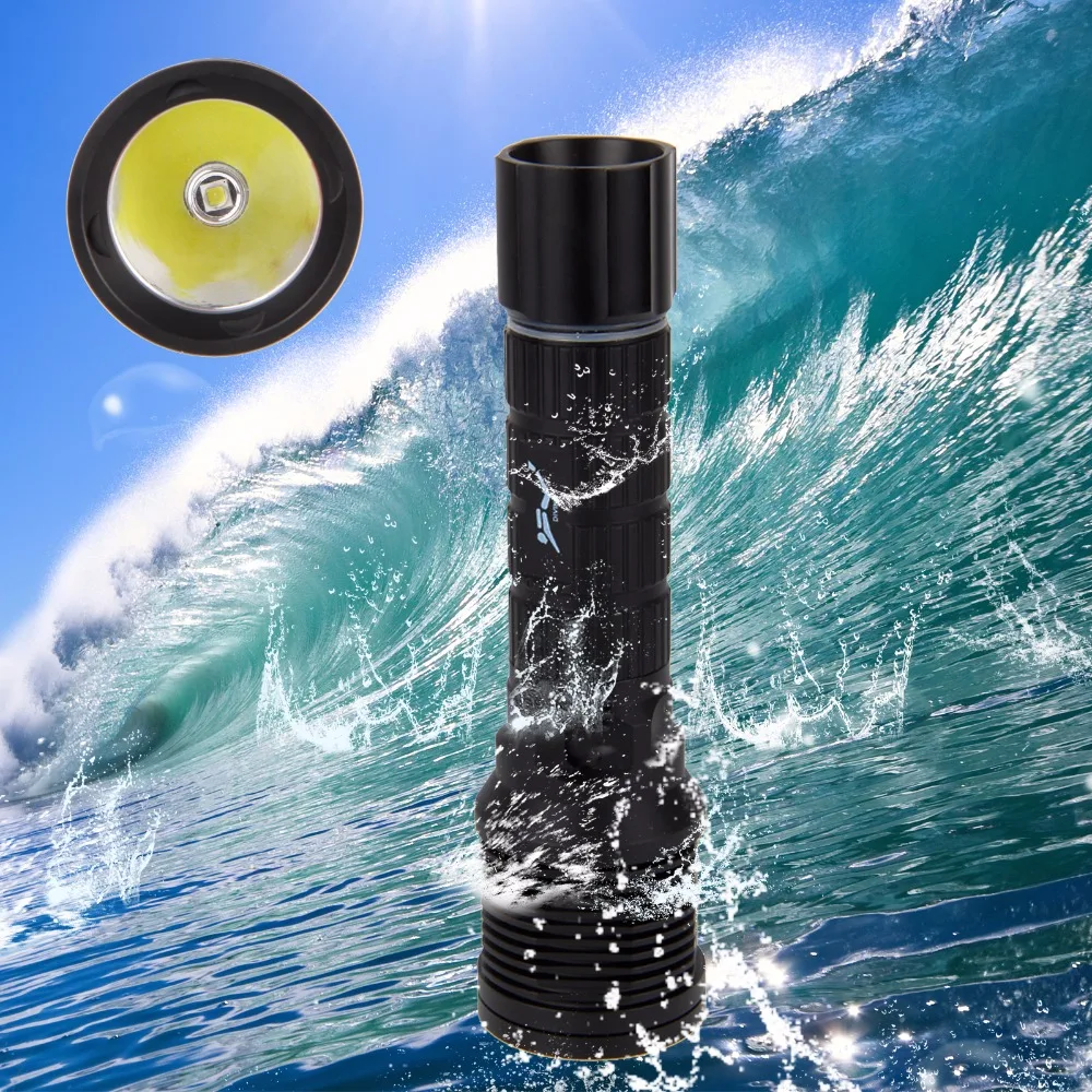

3000Lm XM-L2 LED Scuba Torch Diving Flashlight Underwater 100m Waterproof Light