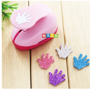 

free shipping 2-2.5cm Hand shape EVA foam punch paper punch for greeting card handmade ,Scrapbook Handmade puncher