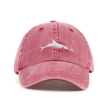 VORON Горячая Распродажа вышивка в виде рыбы бейсболки женские солнцезащитные Регулируемый головной убор Хлопковые бейсболки шапки Мода папа шляпа мужские шапки