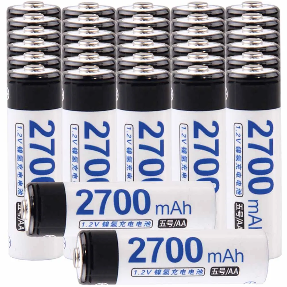 

Lowest price 32 piece AA battery 1.2v batteries rechargeable 2700mAh nimh battery for power tools akkumulator