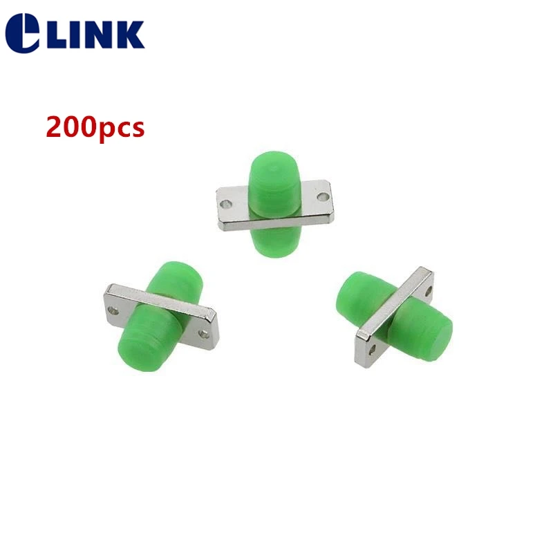 FC fiber adapter Simplex Rectangular type green red dust cap optical fibre coupler ceramic sleeve connector ELINK 200PCS m10 5mm 6mm 8mm 10mm 12mm 14mm motor rod coupler sleeve saw blade coupling joint connector chuck adapter power tool accessories